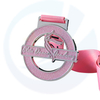 Logo personnalisé Lanyard Femmes Glitter Gold Silver Bronze Winning Award Gymnastics Metal Dance Médaille