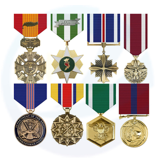 Médaille d'émail souvenir de haute qualité de haute qualité avec boîte en velours