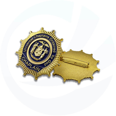 insigne de police militaire en bronze grand or