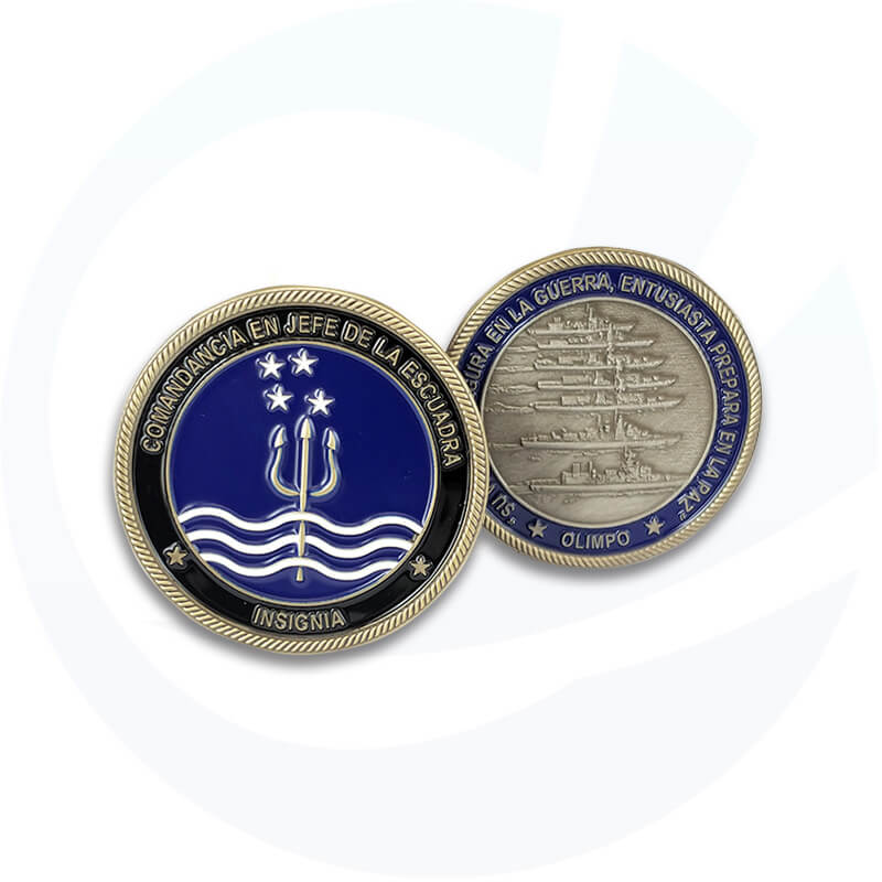Football Metal Large Challenge Coin