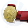Médailles de métal personnalisées de badminton de haute qualité 3D Médaille de prix sportives en émail de conception 3D