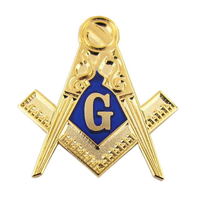 Conception gratuite de haute qualité personnalisée Freemason irrégulièrement des épingles de revers en émail doux de forme maçonnique à vendre