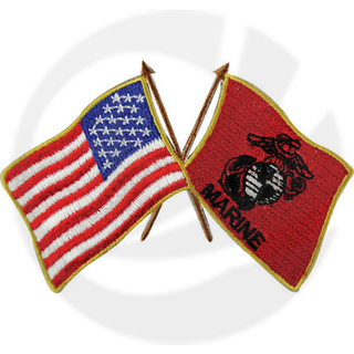 Patch des drapeaux USA et USMC