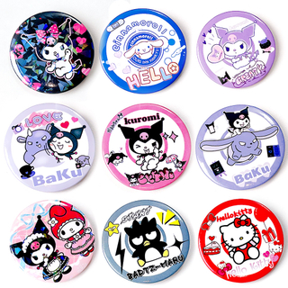 Sanrio Hello Kitty Laurel Dog Circular plusieurs formes et tailles Badges de bouton de broche de sécurité
