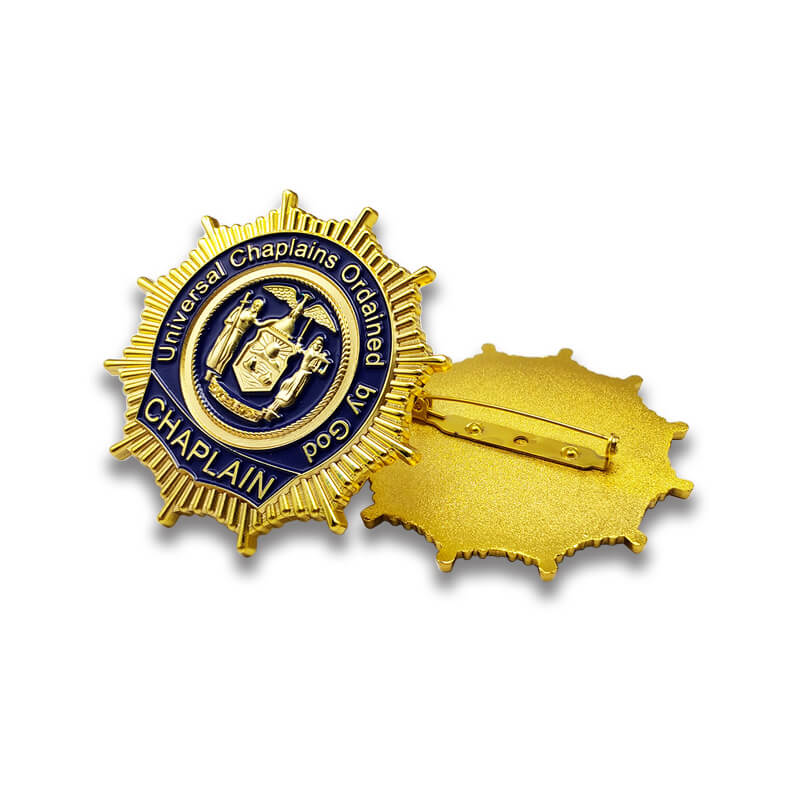 Badges en émail doux de l'organisation en métal