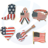 Vente chaude en gros en métal personnalisé sublimation drapeau vierge Badge Badge Soft Soft Enamel Brooch Country Flag Pin