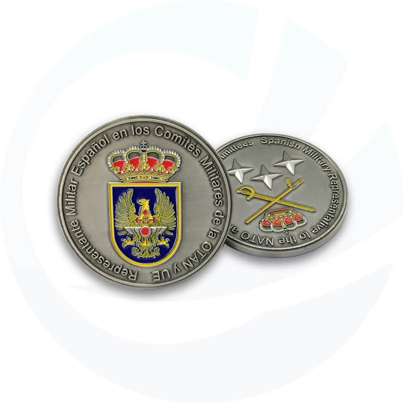 Navy Iron Large Challenge Coin