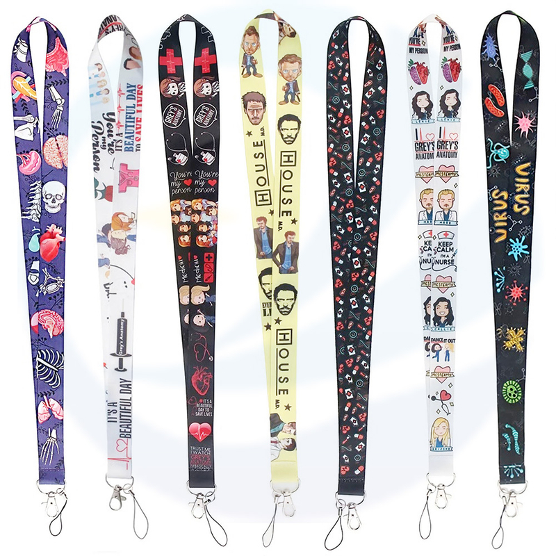 OEM Blank Sublimation Polyester Nylon Masking Lonyard Médaille Plaine Ruban Personnalisé Logo personnalisé Logo imprimé Lanyard