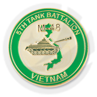 Vietnam - Pin de bataillon de réservoir 5e