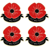 Badge d'épingle UK Poppy Soumel Poppy personnalisée