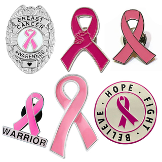 Logo sur mesure rose ruban de sein du cancer du cancer de la sensibilisation à la sensibilisation