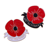 Badge d'épingle UK Poppy Soumel Poppy personnalisée