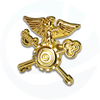 insigne de police militaire en bronze grand or