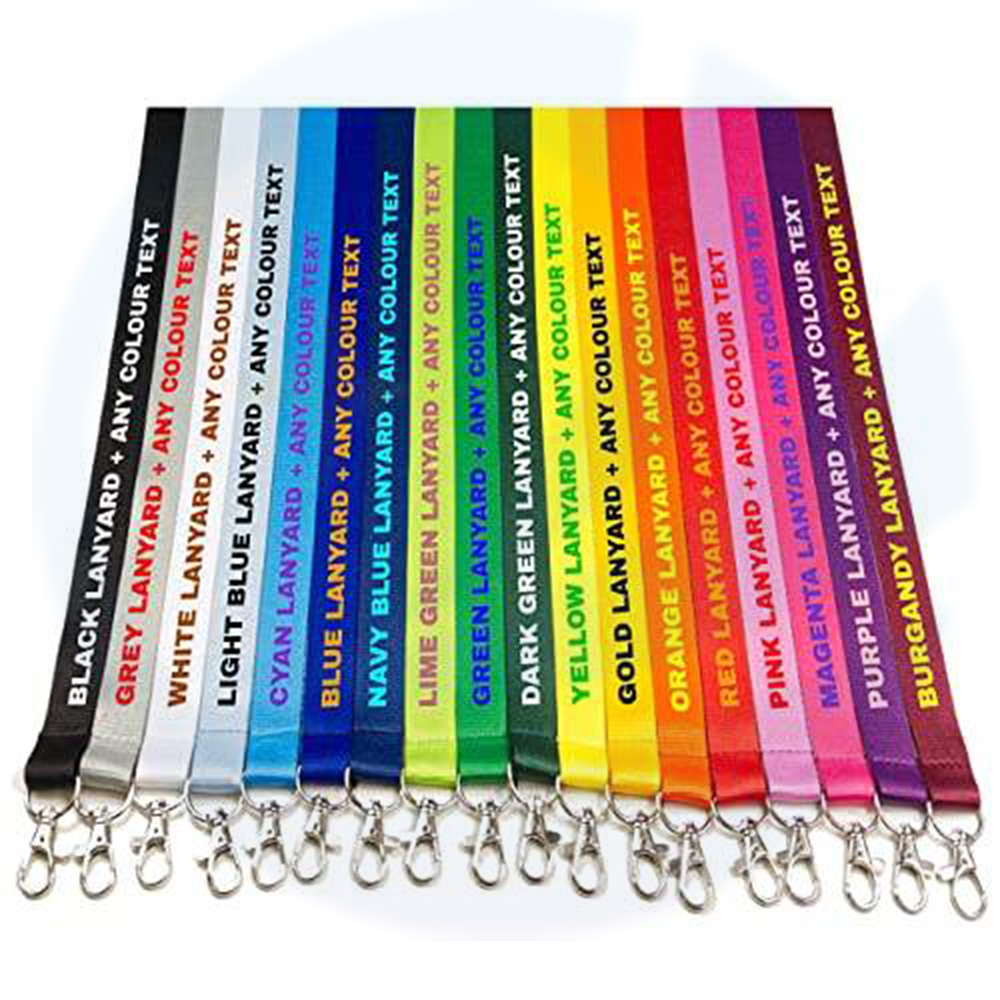 Custom logo colorant sublimation Polyester Keychain Lonyard Wholesale Noug Lonyard STRAP