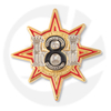 8th Engineer Battalion broche 1-in. DIAMÈTRE