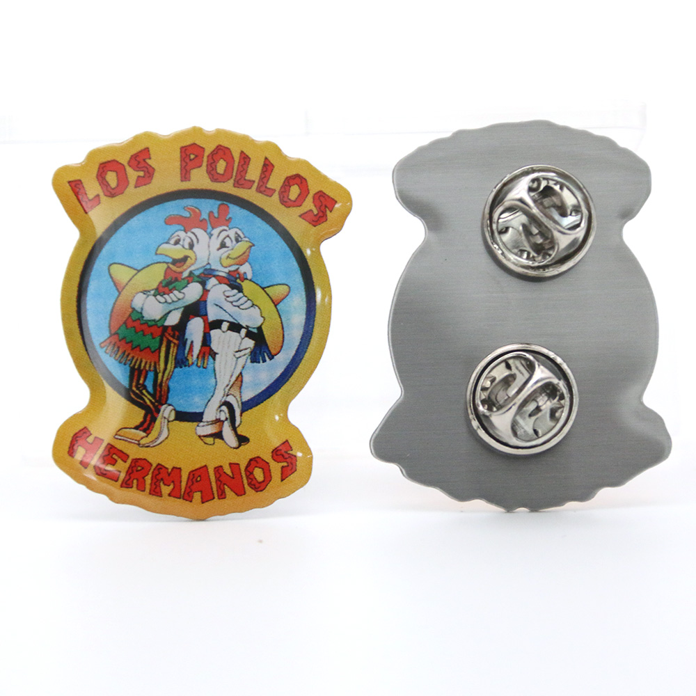 Custom Dhl Company Corporate Logo Pins Metal Epoxy Souvenir Badges