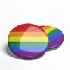 Bouton de badge de badge de bouton de pointe de broche LGBT Tin Pride Rainbow Gay Pride sur mesure