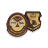 Badge insigne étiquette en gros de l'étiquette en caoutchouc 3D Silicone Soft Pvc Firefighter Logo Patch personnalisé pour le chapeau de vêtements