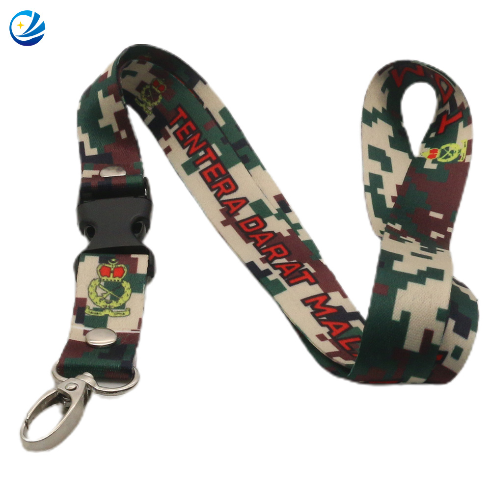 Promotionnal Military SUBLIMATION IMPRIMANCE POLYESTER LEANIE LANDE ID CORDE LANDIER AVEC LOGO CUSTURE