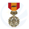 Médaille de métal rond de la guerre mondiale en laiton personnalisé en laiton personnalisé 3D