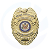 Badge de travail de la police du juge de la paix